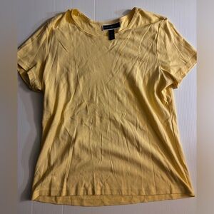 Karen Scott size xl yellow shirt